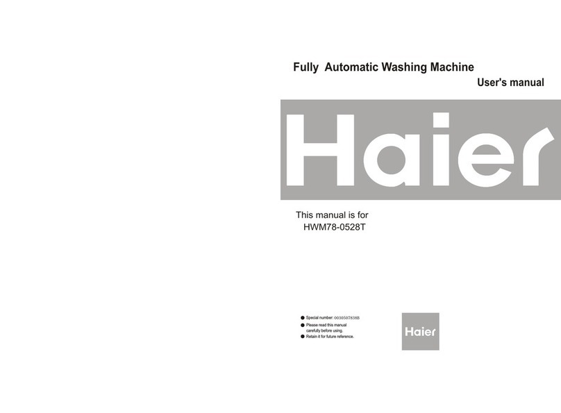 Haier HWM78-0528T User manual