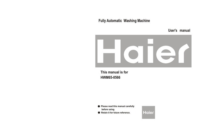 Haier HWM65-0566 User manual Haier HWM65-0566 User manual