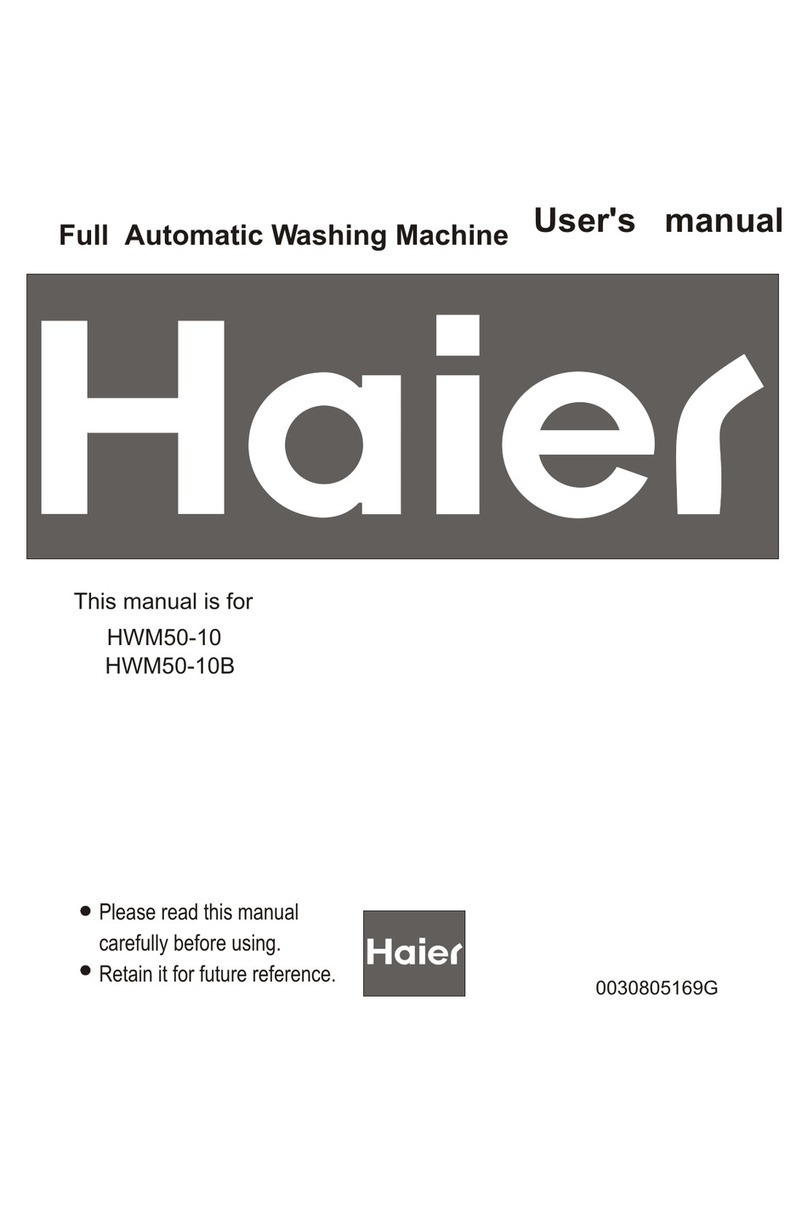 Haier HWM50-10 User manual Haier HWM50-10 User manual