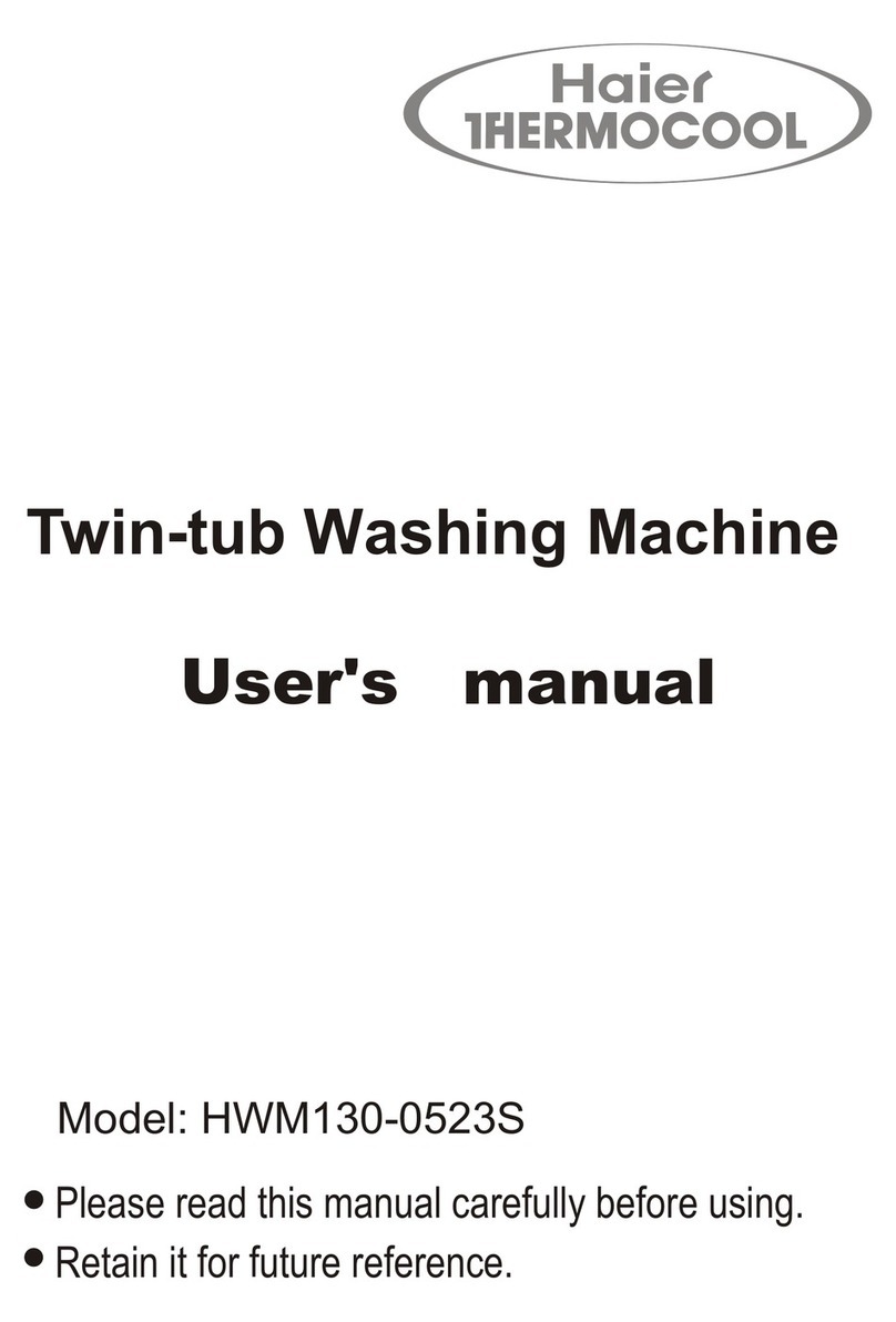 Haier HWM130-0523S User manual Haier HWM130-0523S User manual