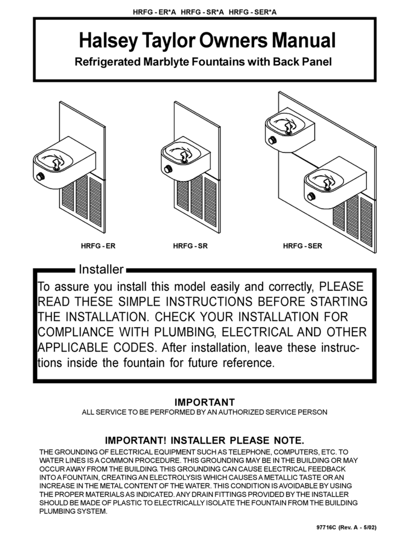 Halsey Taylor HRFG - ER*A owner's manual