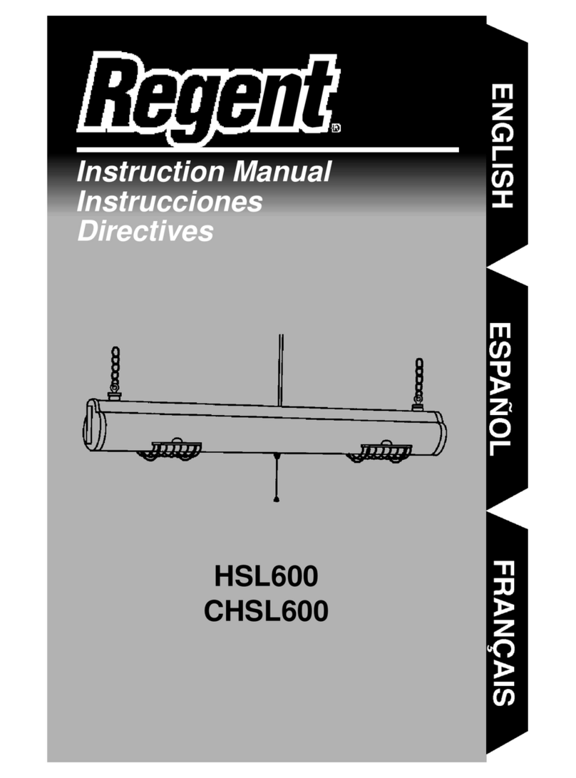 Regent CHSL600 instruction manual