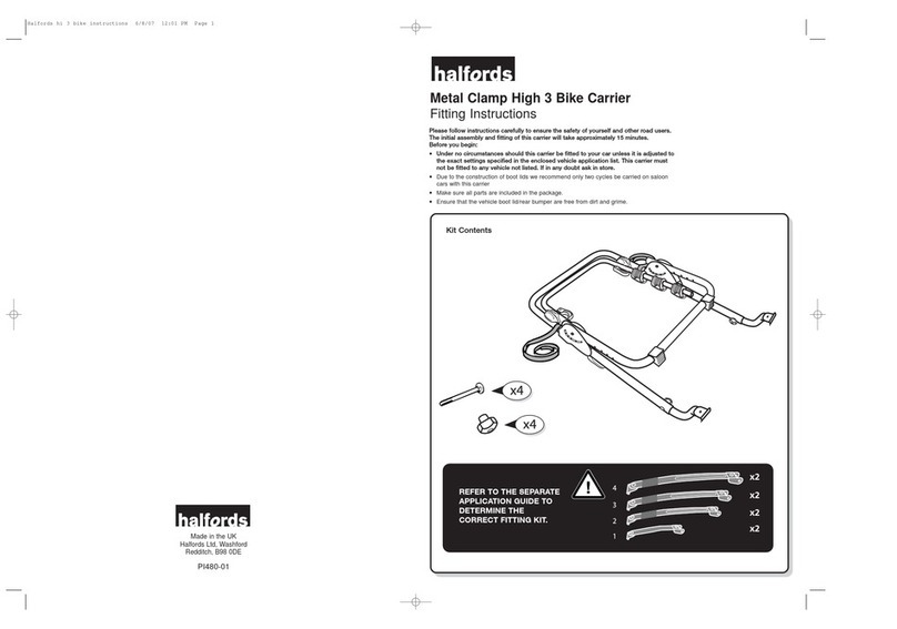 Halfords Bike Rack user manual
