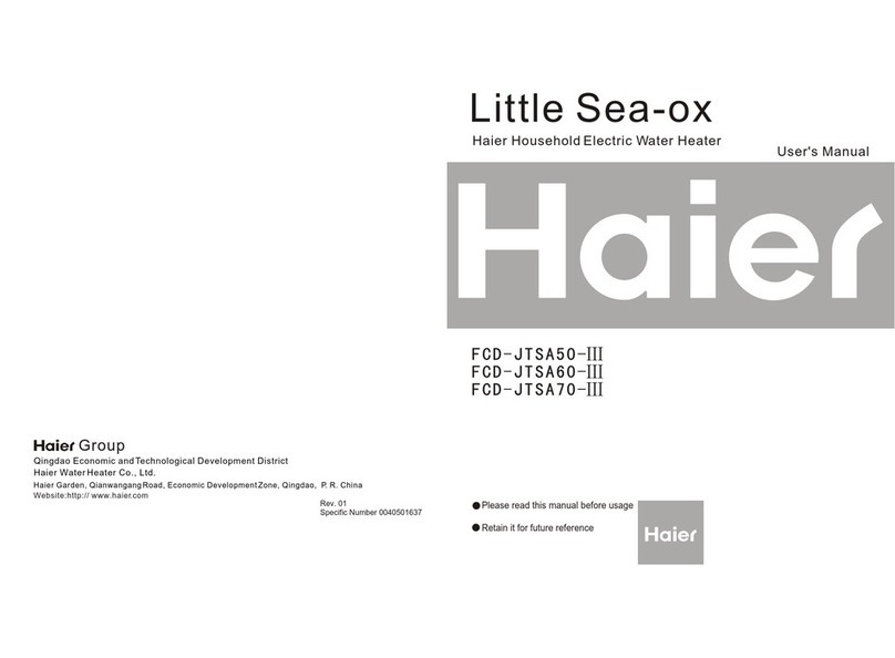 Haier Little Sea-ox FCD-JTSA50-III user manual Haier Little Sea-ox FCD-JTSA50-III user manual