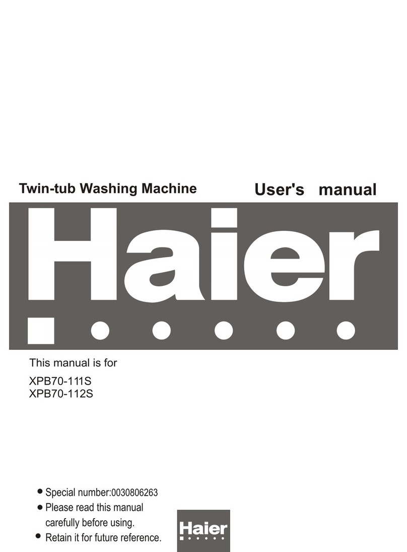 Haier XPB70-111S User manual Haier XPB70-111S User manual