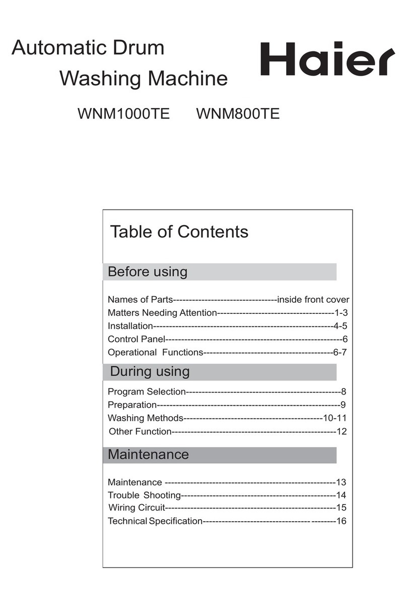 Haier WNM1000TE User manual