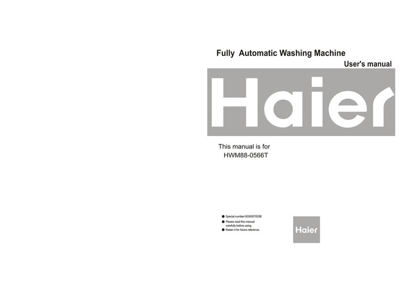 Haier HWM88-0566T User manual Haier HWM88-0566T User manual