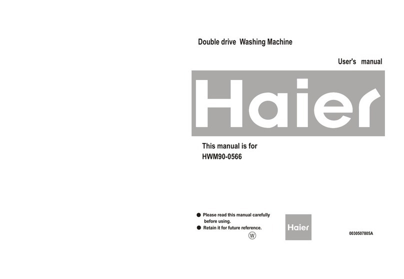 Haier HWM90-0566 User manual Haier HWM90-0566 User manual