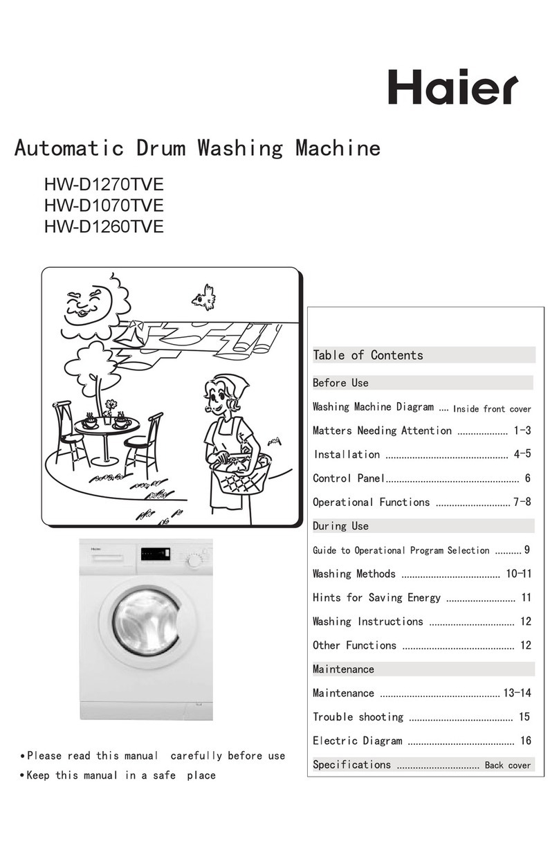 Haier HW-D1270TVE ME User manual