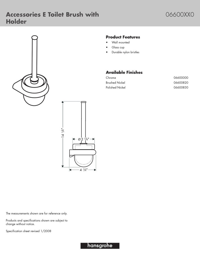 Hans Grohe 6600000 User manual Hans Grohe 6600000 User manual