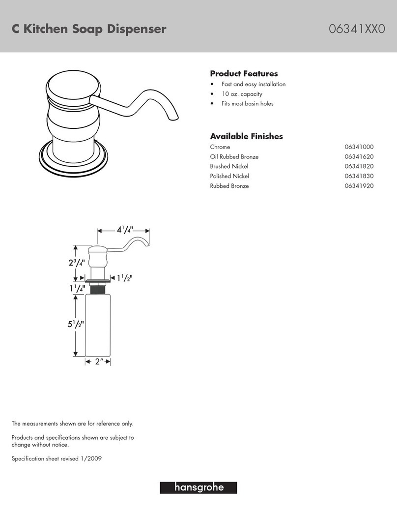 Grohe 06341XX0 Specification sheet