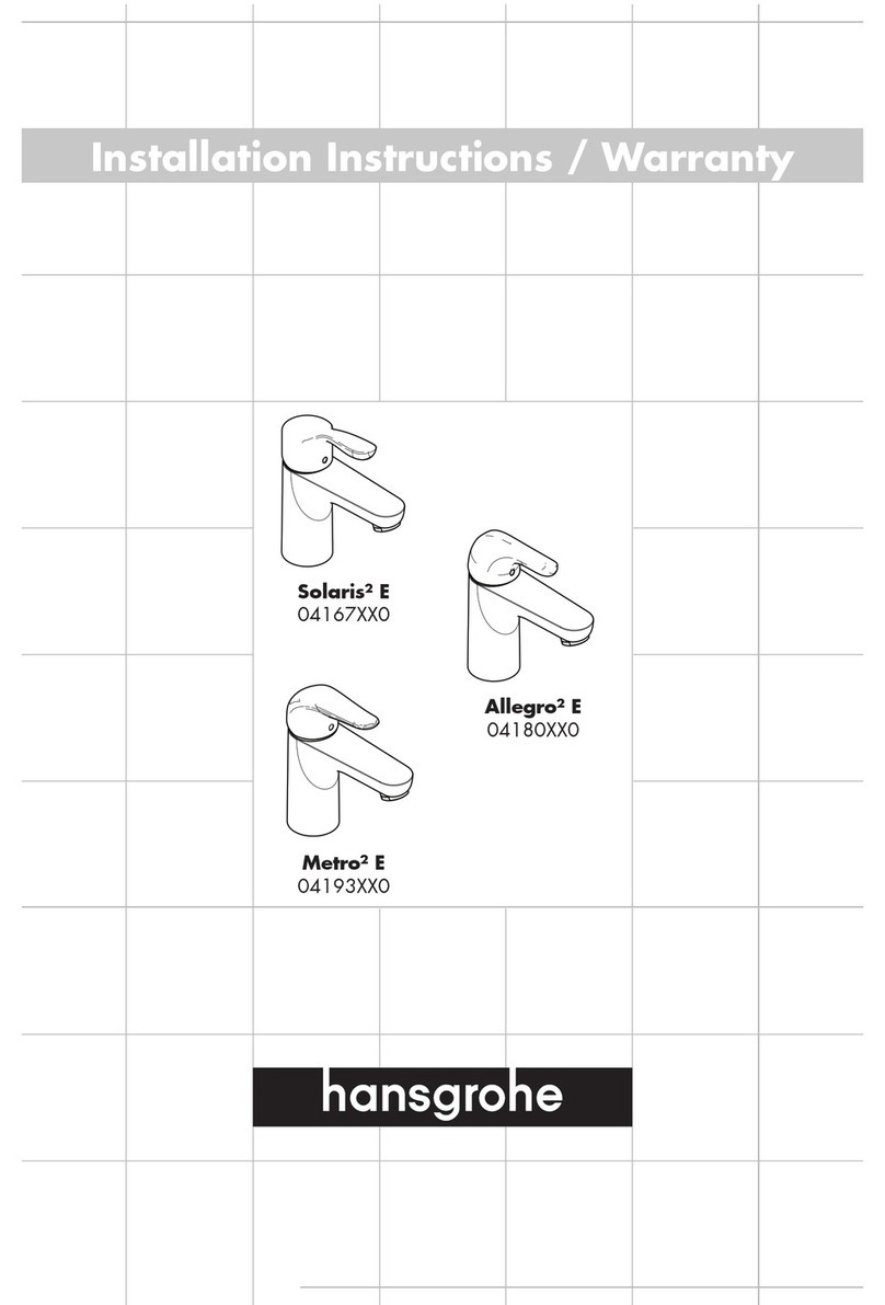 Hans Grohe Metro E 04193XX0 User manual