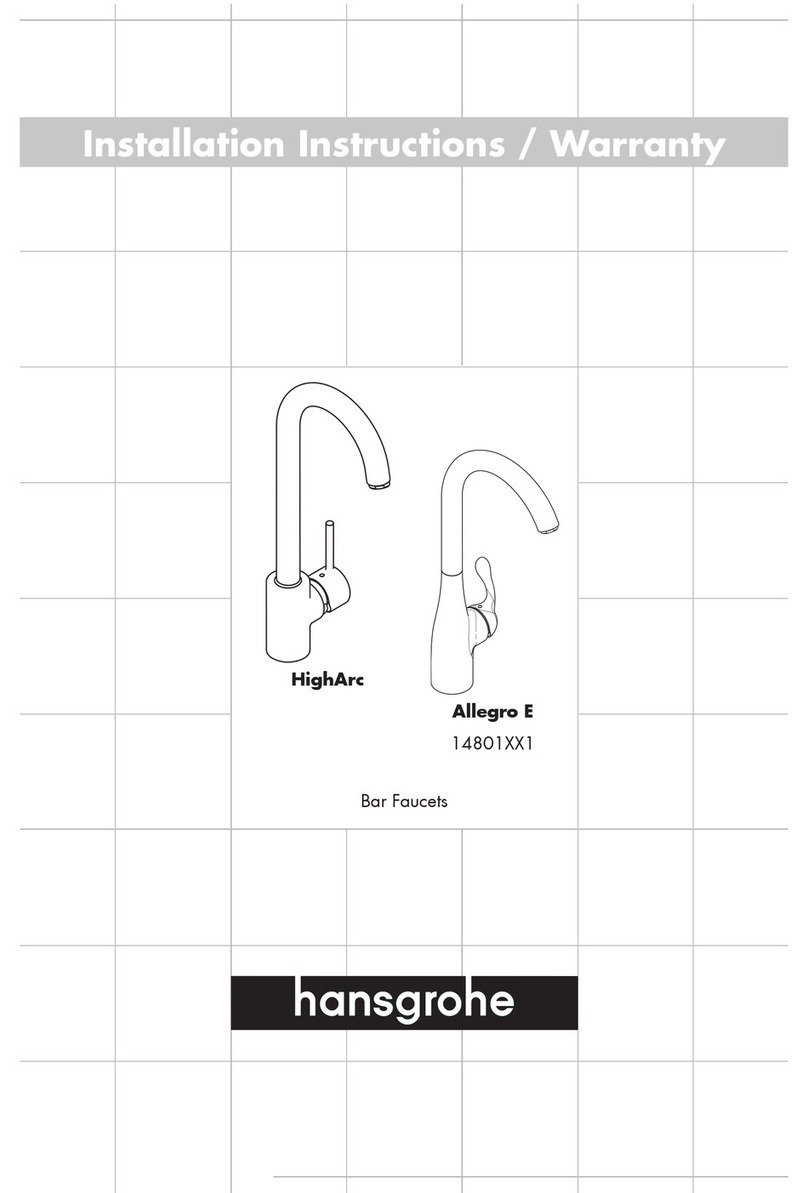 Hans Grohe Allegro E 14801XX1 User manual Hans Grohe Allegro E 14801XX1 User manual
