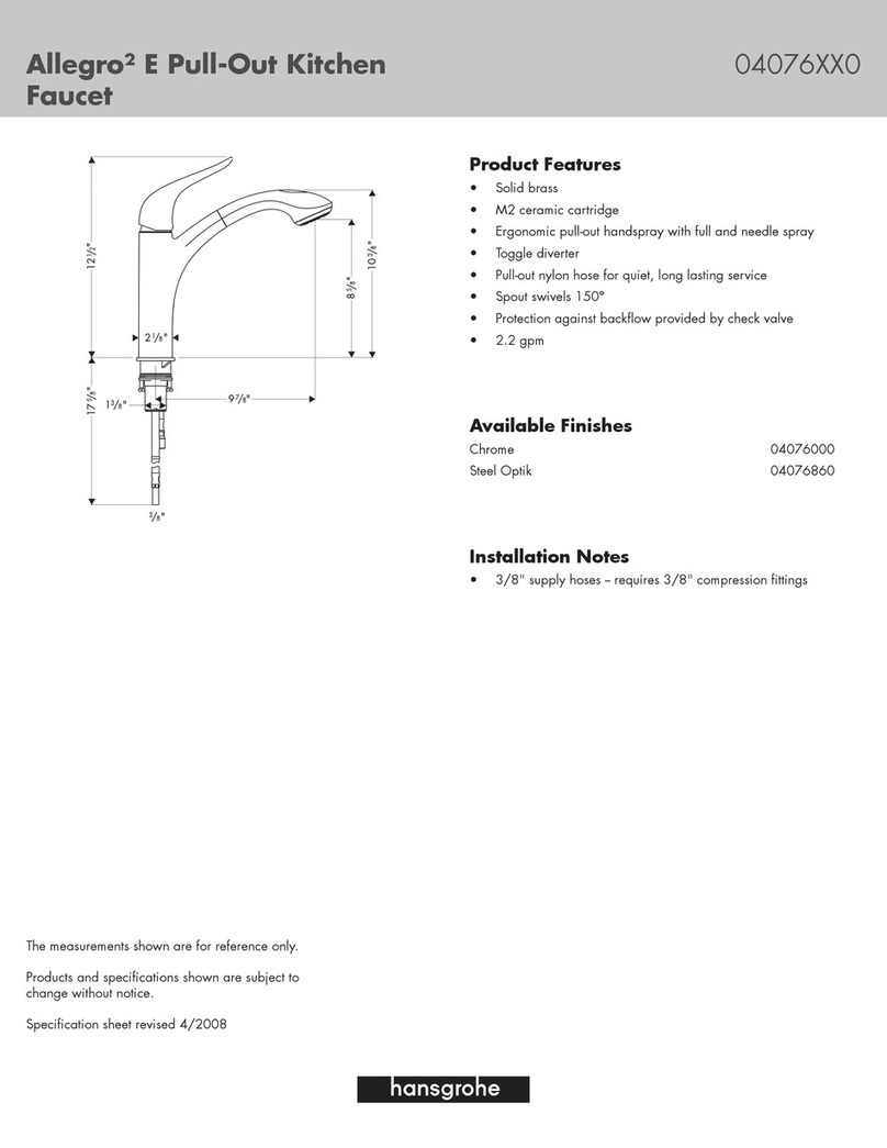Hans Grohe Allegro2 E 04180XX0 User manual
