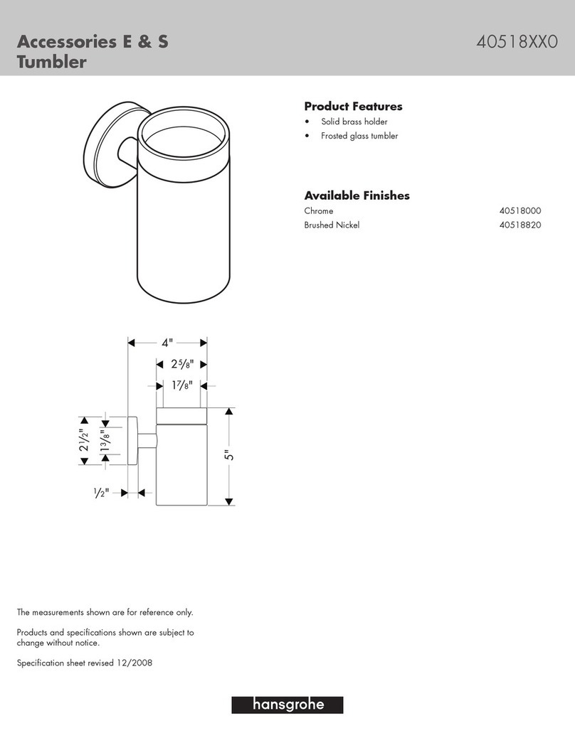 Hans Grohe Accessories E & S 40518XX0 User manual Hans Grohe Accessories E & S 40518XX0 User manual