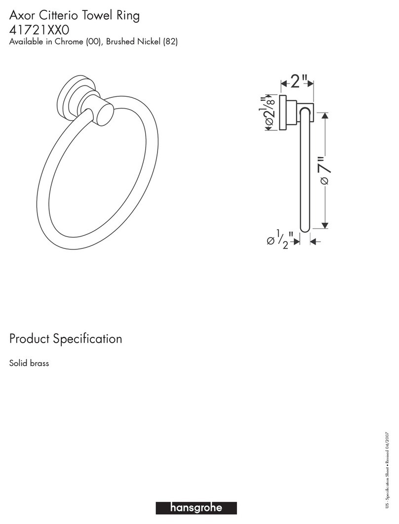 Grohe 41721XX0 Specification sheet