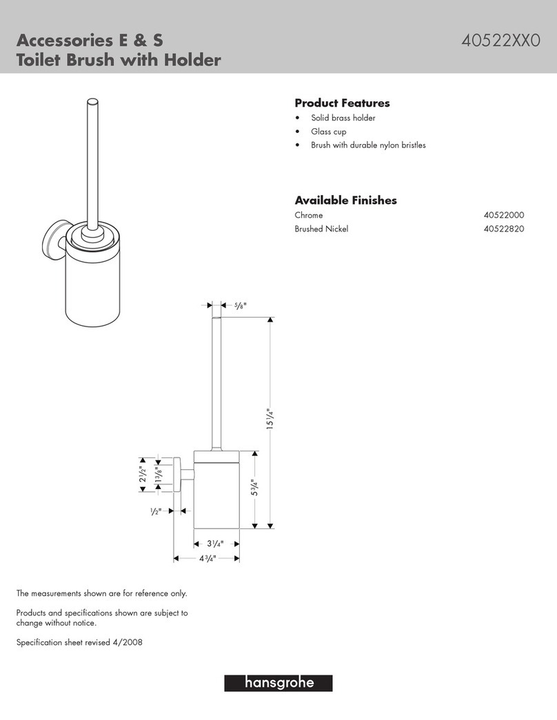 Grohe 40522000 Specification sheet