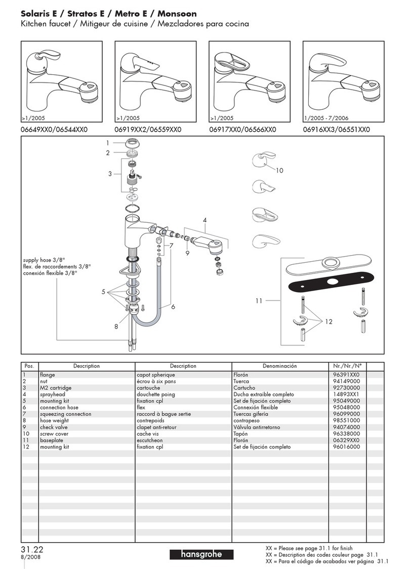 Grohe 06919XX2 parts list