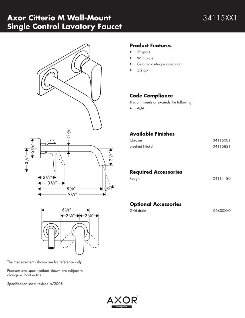 Grohe Citterio M 34115XX1 User manual Grohe Citterio M 34115XX1 User manual