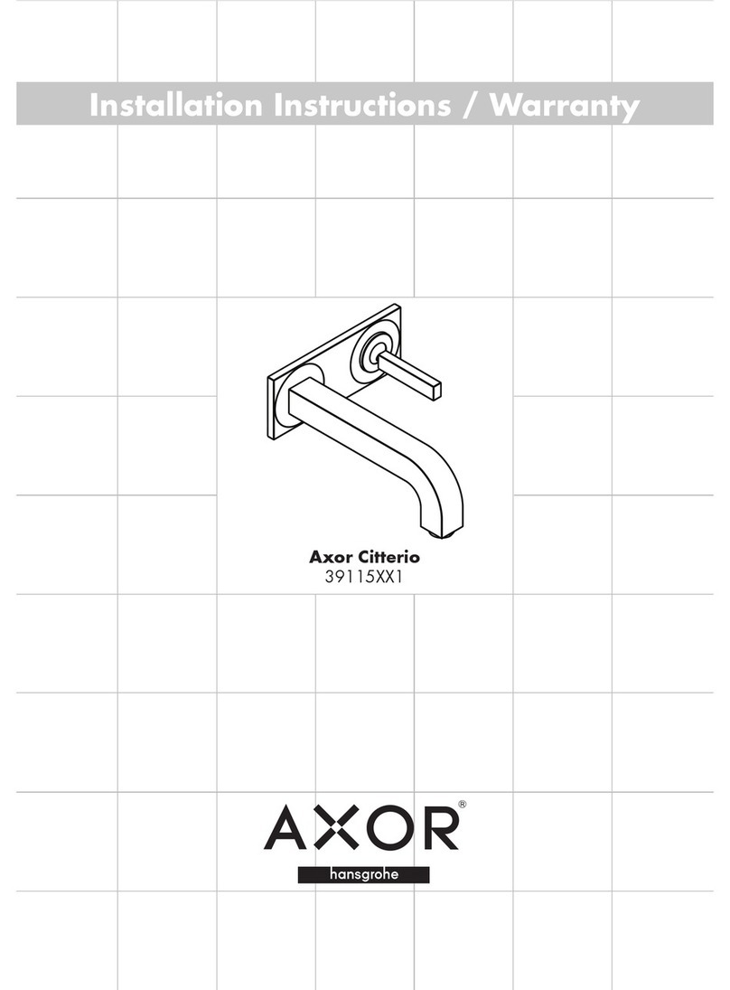 Grohe Axor Citterio 39115XX1 installation instructions