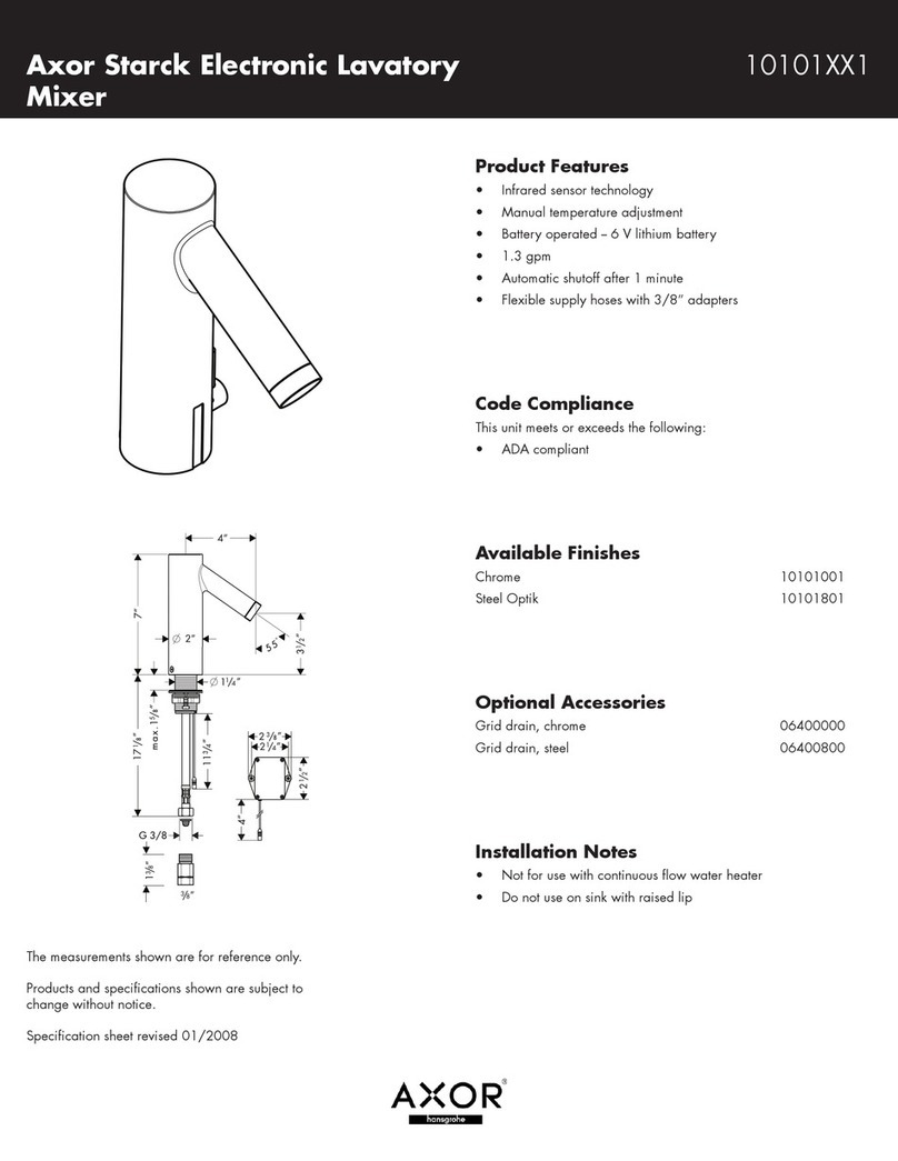 Grohe Axor Starck 10101XX1 User manual Grohe Axor Starck 10101XX1 User manual
