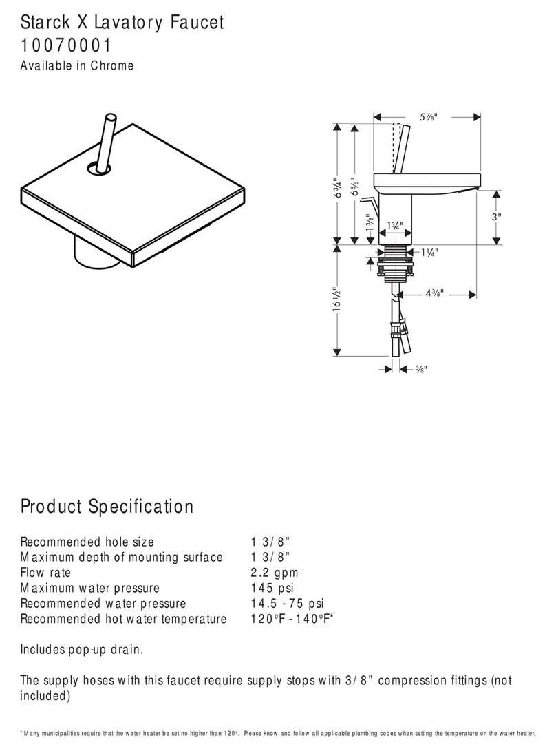Grohe Axor 10070001 User manual Grohe Axor 10070001 User manual