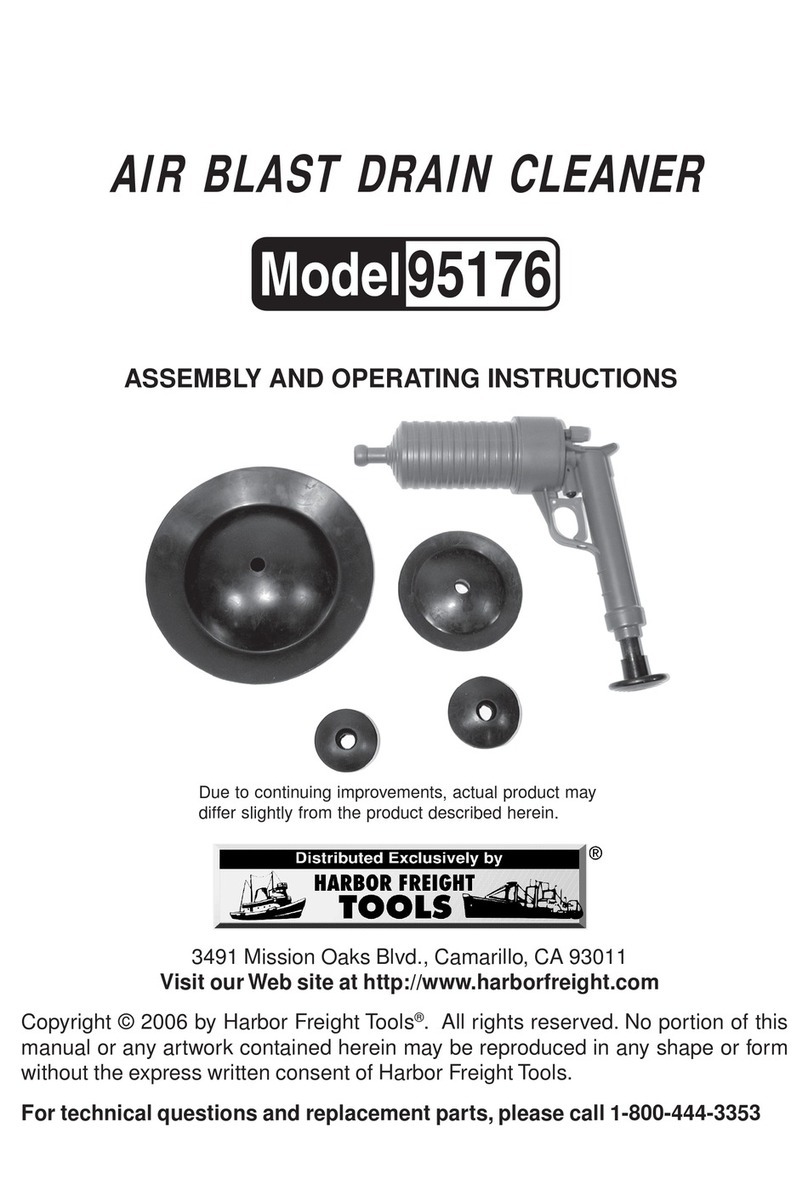 Harbor Freight Tools 95176 Assembly and operating instructions