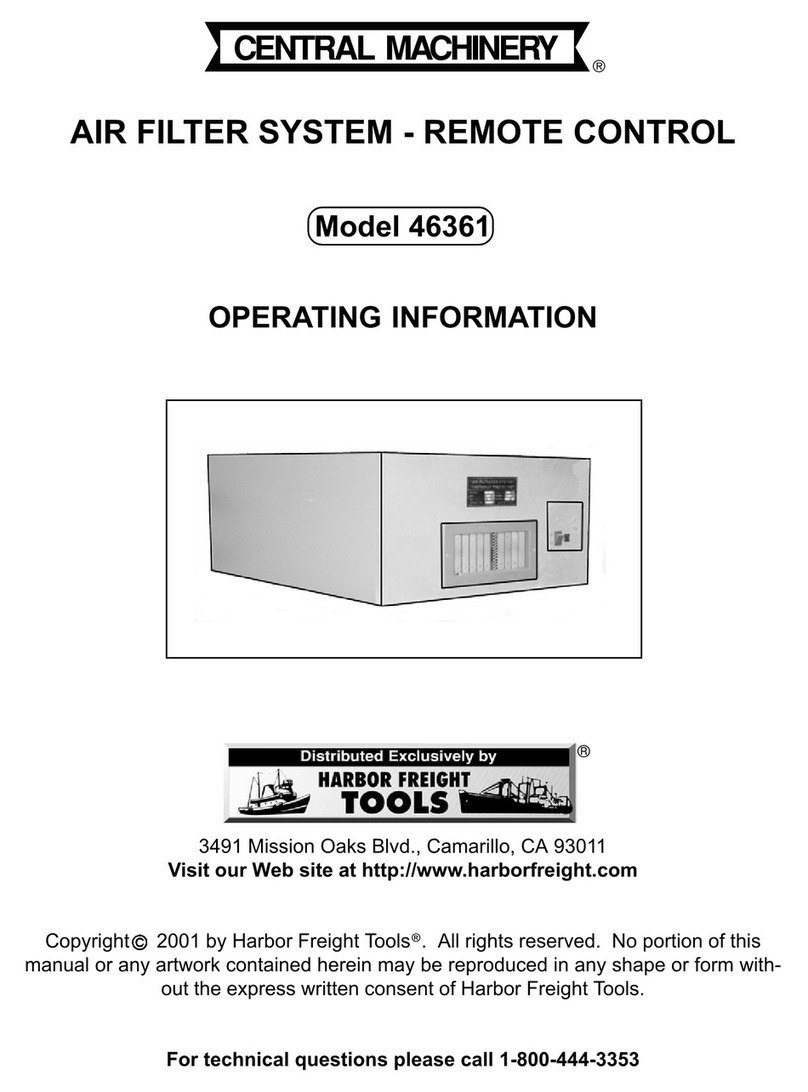 Central Machinery 46361 Operating information