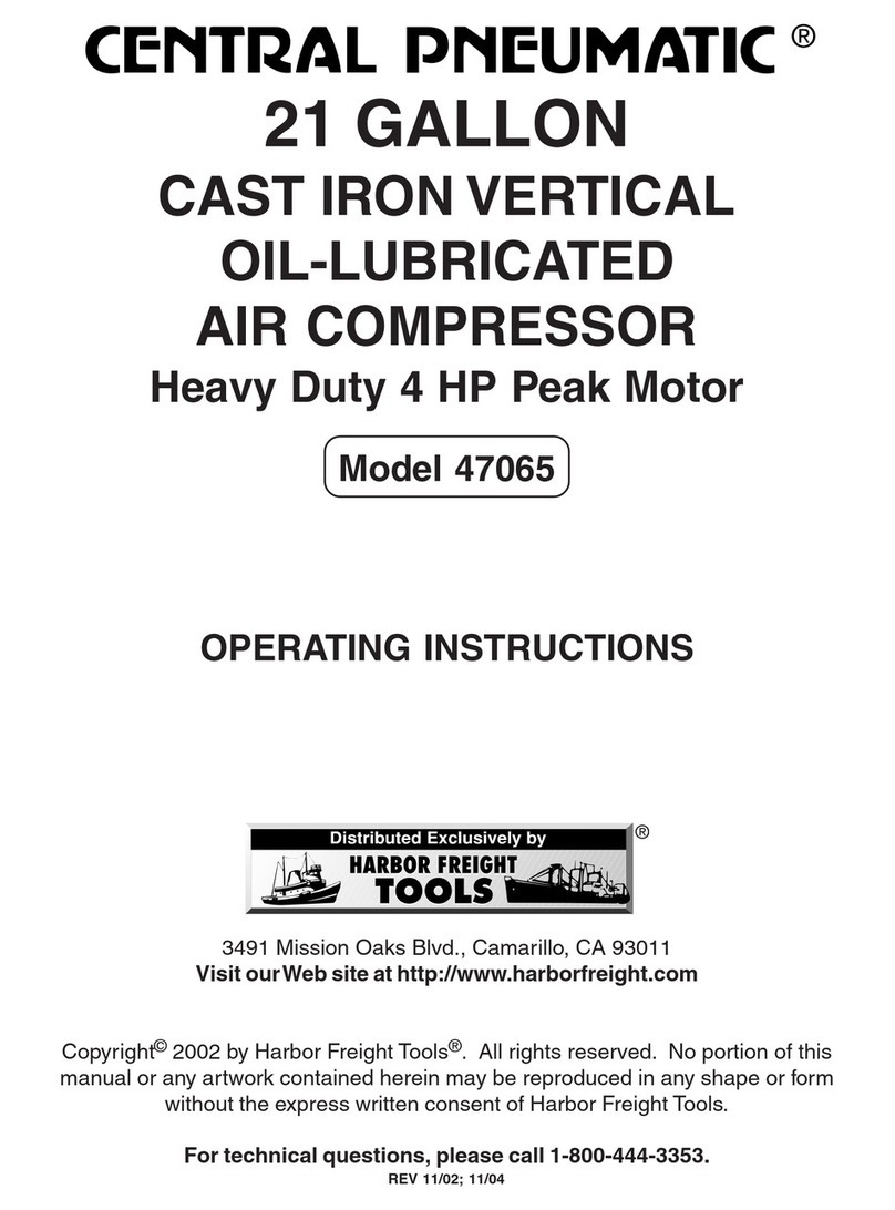 Harbor Freight Tools Central Pneumatic 47065 operating instructions