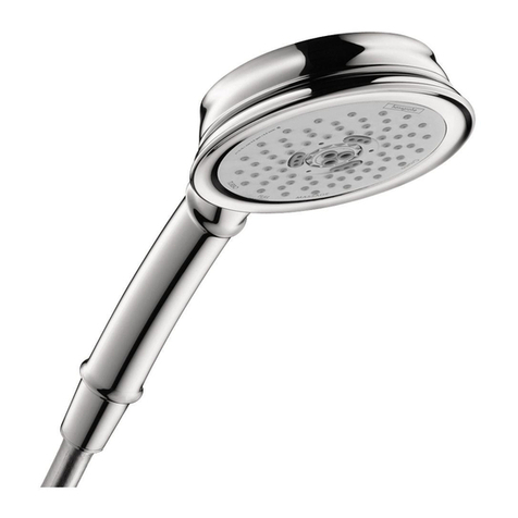 Hans Grohe Croma C 75 2-Jet Handshower 06127XX0 Specification sheet Hans Grohe Croma C 75 2-Jet Handshower 06127XX0 Specification sheet
