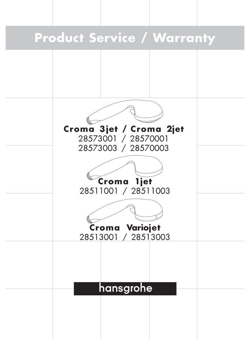 Hans Grohe Chrome 28570001 Instruction Manual Hans Grohe Chrome 28570001 Instruction Manual