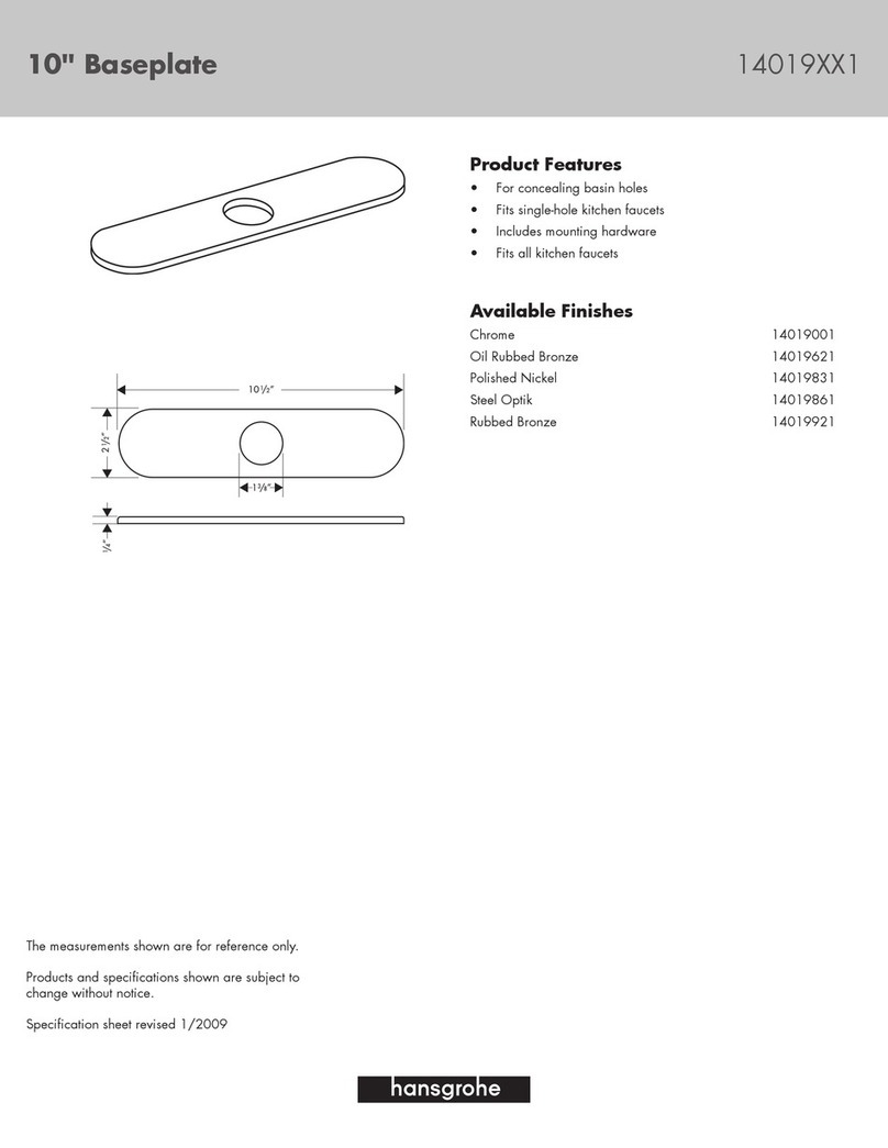 Hans Grohe Chrome 14019001 User manual