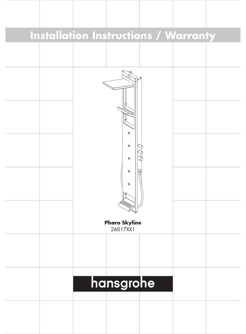 Hans Grohe Pharo Skyline 26017XX1 Installation instructions / warranty