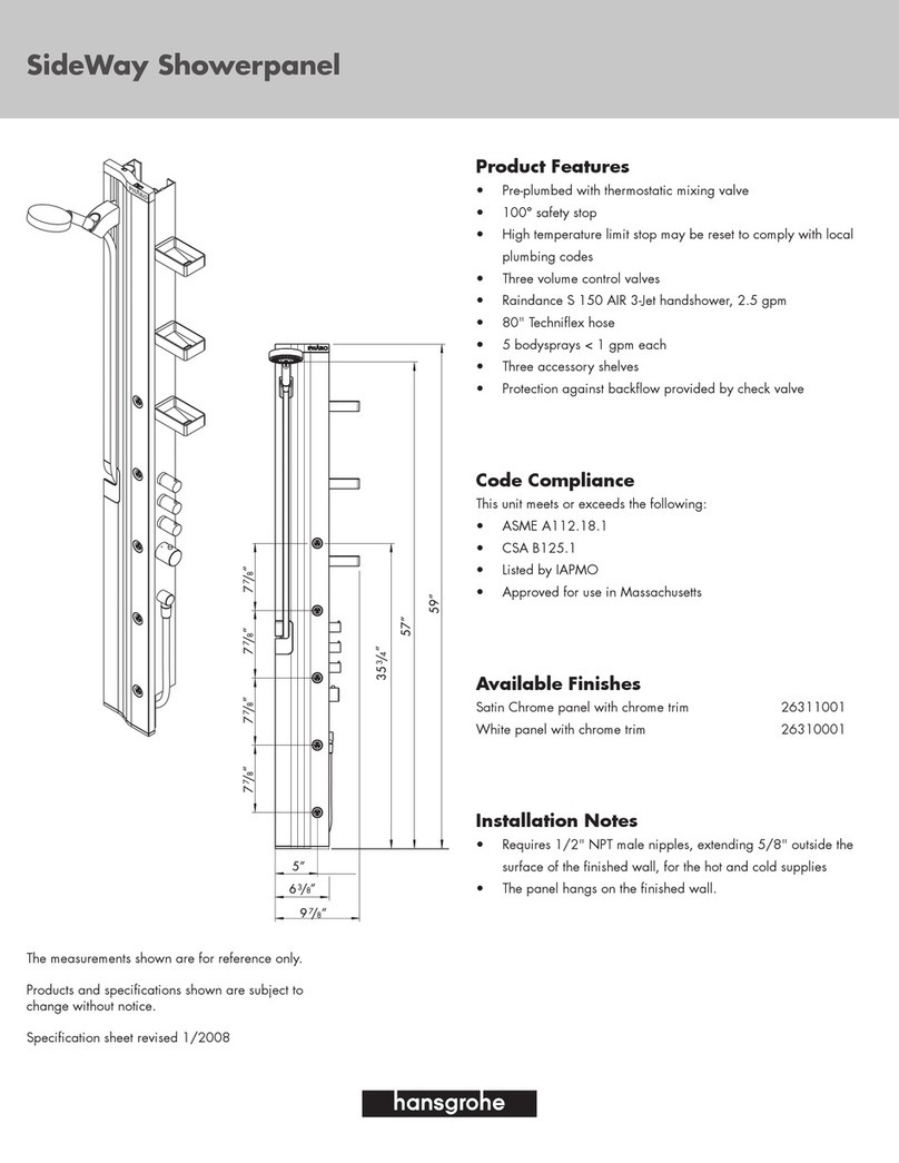 Hans Grohe Pharo 26310001 Operating and safety instructions Hans Grohe Pharo 26310001 Operating and safety instructions