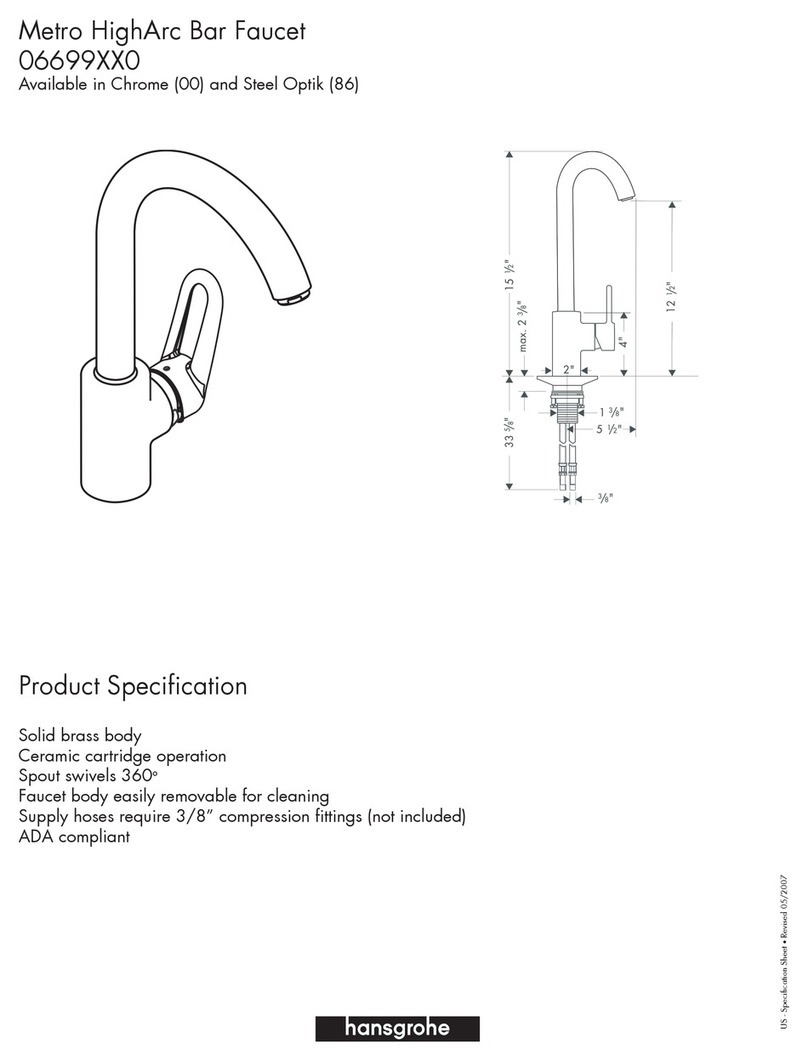 Hans Grohe Metro 06699XX0 Owner's manual
