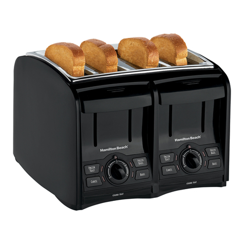 Hamilton Beach 22655C - SmartToast 2 Slice Toaster User manual
