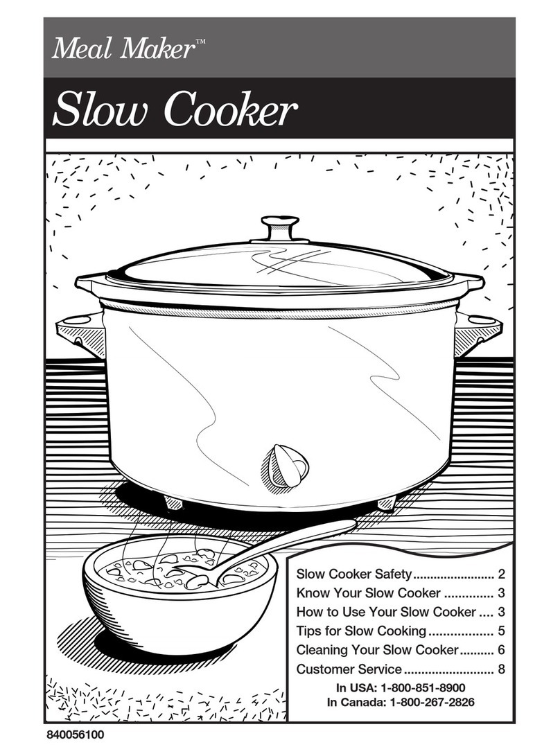 Hamilton Beach Meal Maker user manual