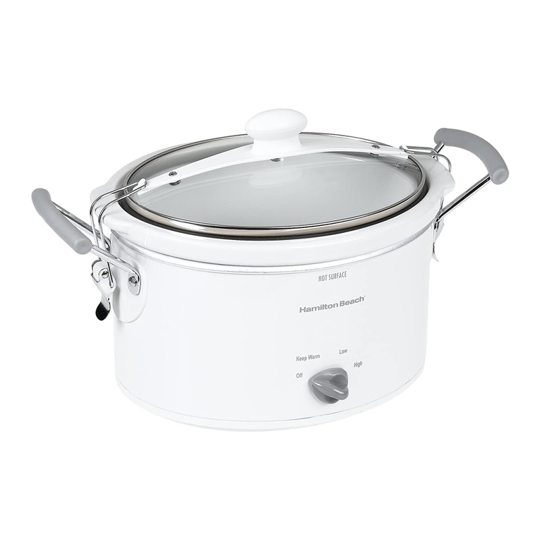Hamilton Beach 33144 - Stay-or-Go Slow Cooker User manual