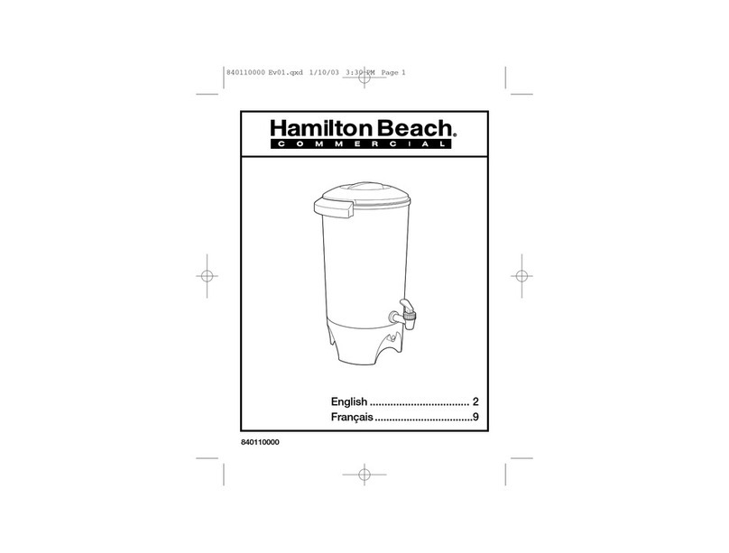 Hamilton Beach D50042 User manual