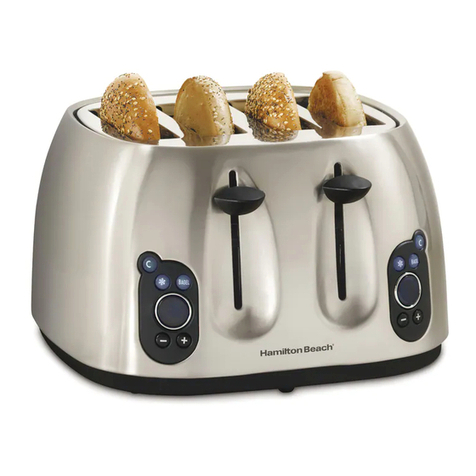 Hamilton Beach Tostador 22502 product manual