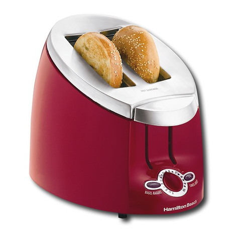 Hamilton Beach 22900 - BLK/CHR Slant Toaster manual
