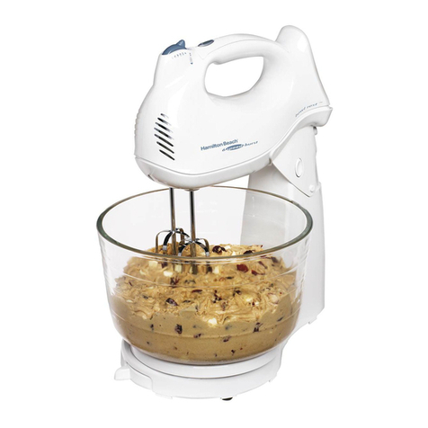 Hamilton Beach 64695N - Power Deluxe Hand/Stand Mixer User manual