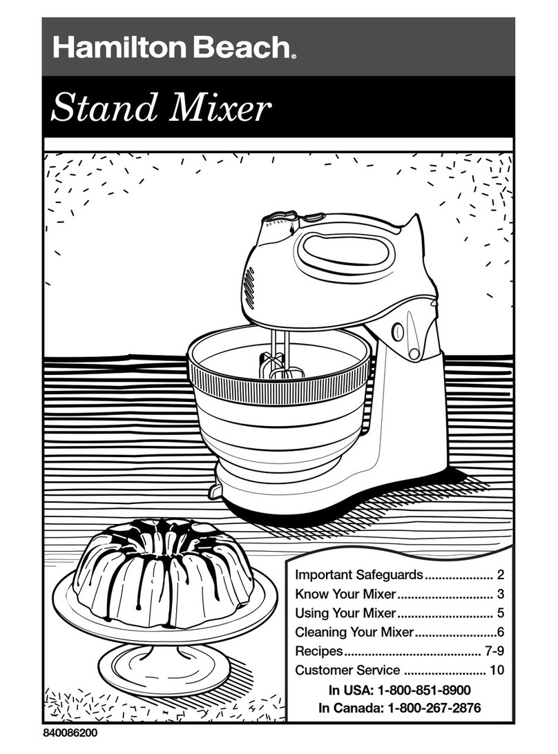 Hamilton Beach 840086200 user manual