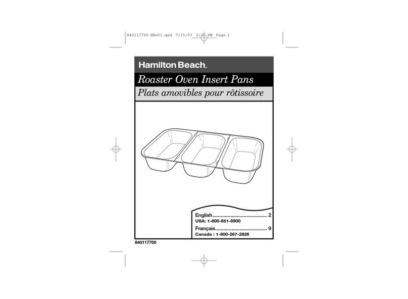 Hamilton Beach 32507S product manual