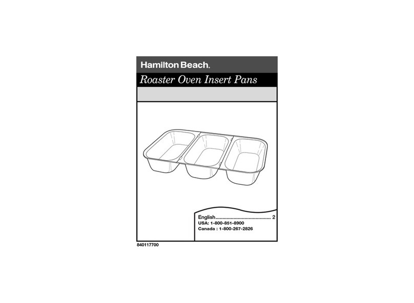 Hamilton Beach 840117700 manual