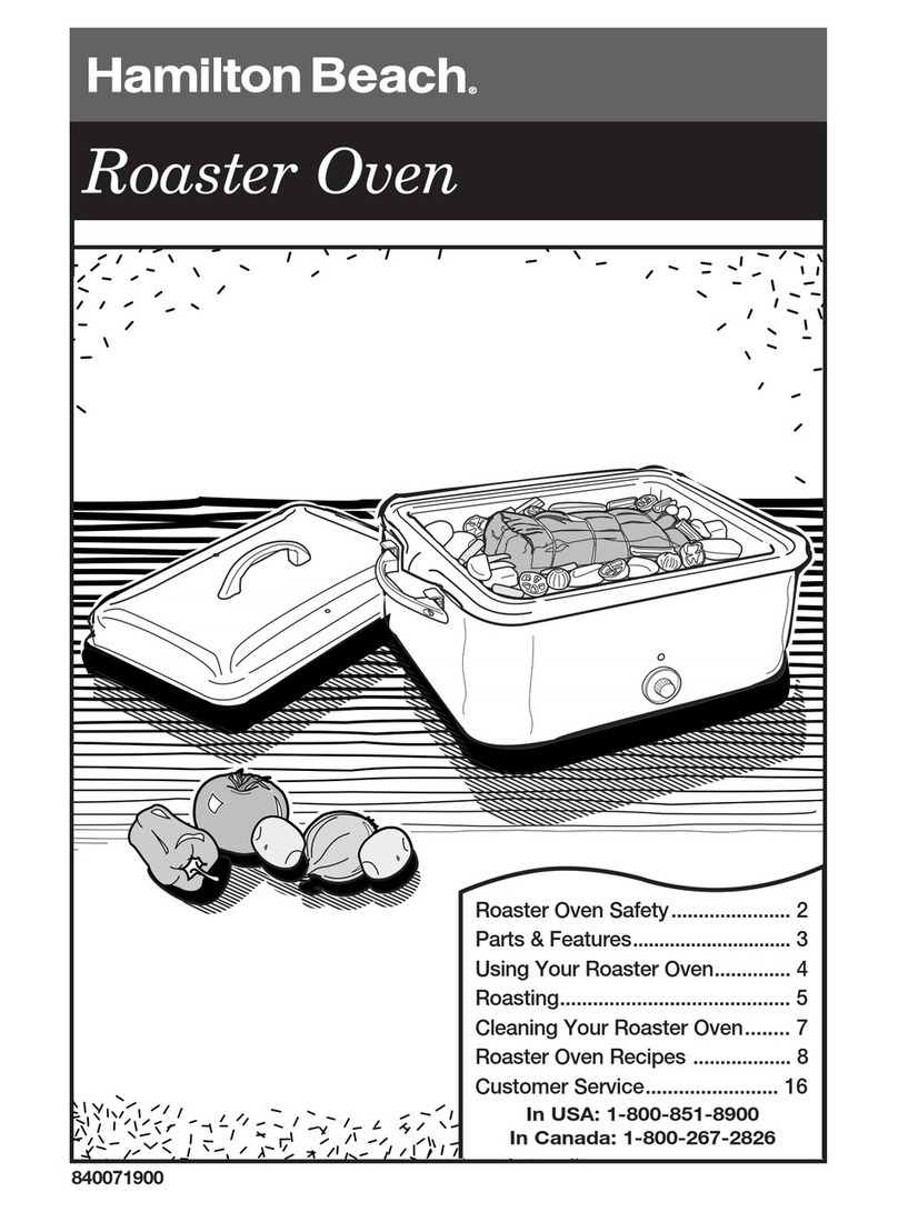 Hamilton Beach Roaster Oven user manual