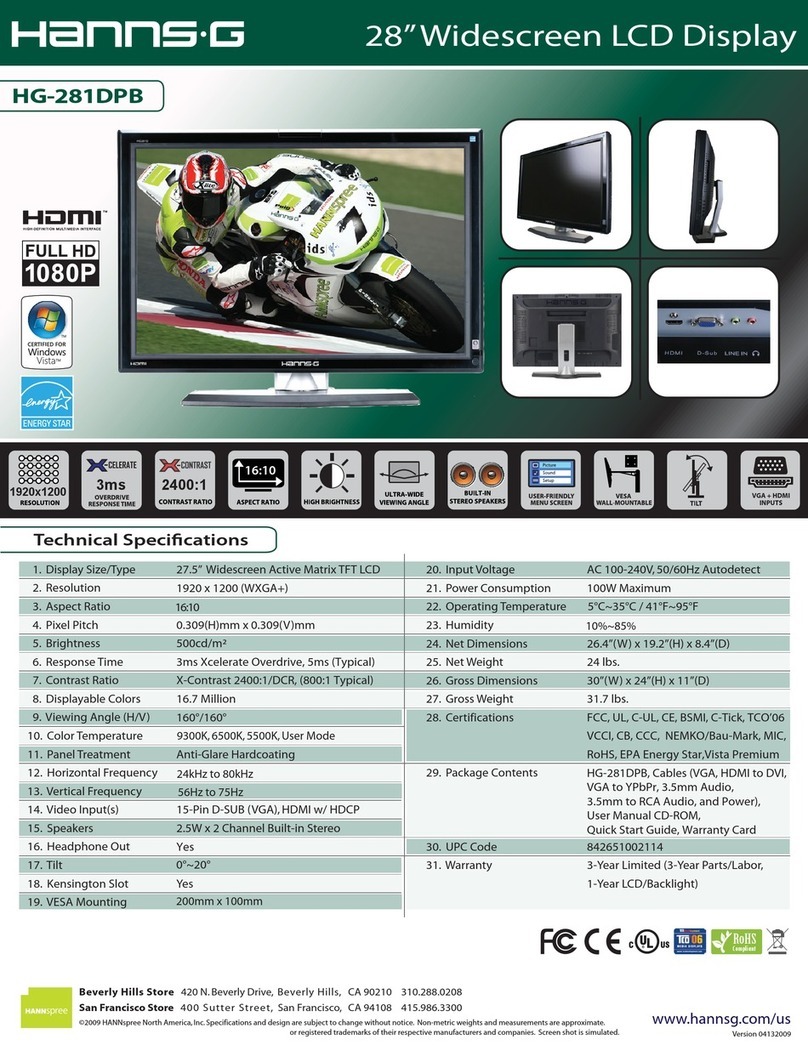 Hanns.G HG-281DPB User manual Hanns.G HG-281DPB User manual