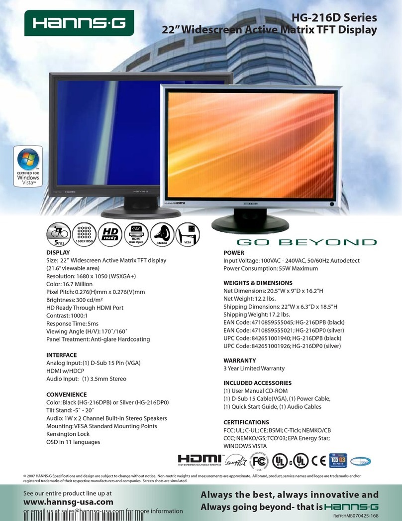 Hanns.G HG-216DPB User manual Hanns.G HG-216DPB User manual