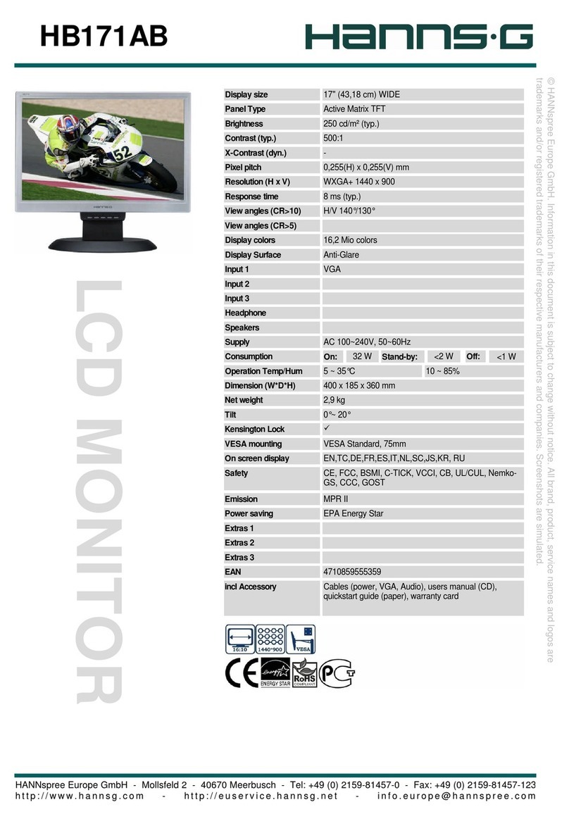 Hanns.G HB171AB User manual