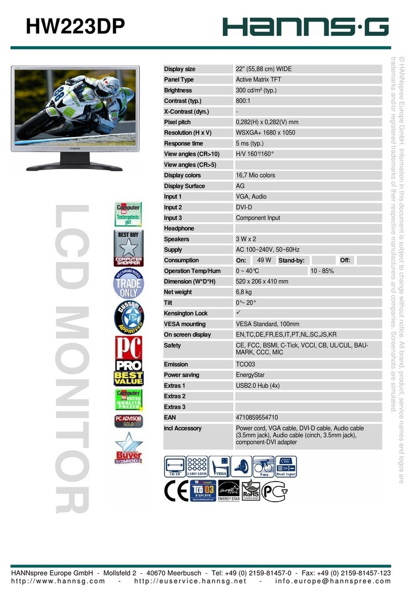Hanns.G HW223DP User manual